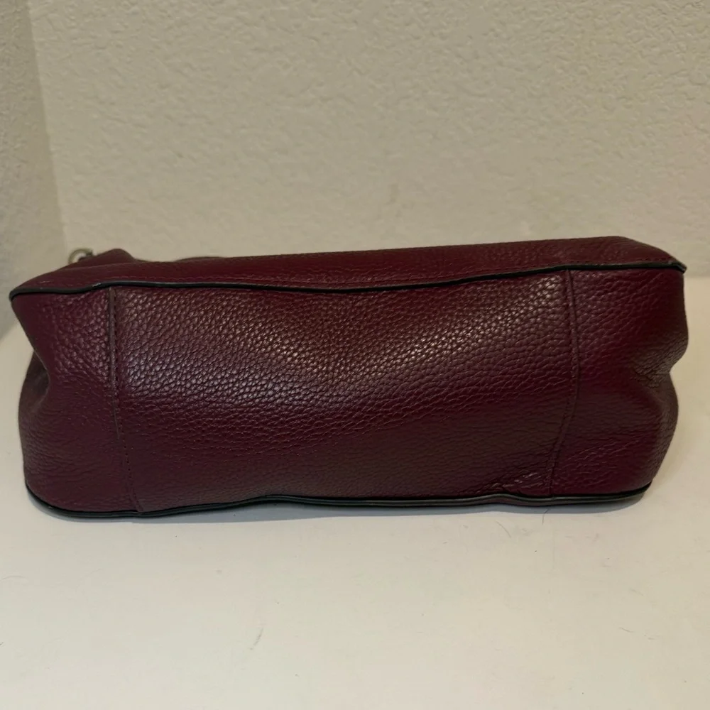 Kate Spade Polly Medium Leather Shoulder Hobo Bag Cherrywood Burgundy Wine